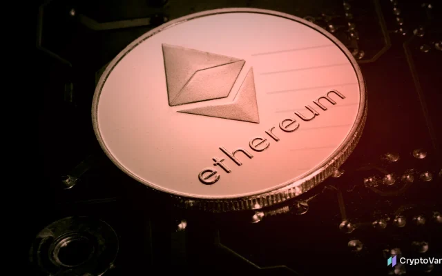 EIP-7702 Binance hack illustration: a silver Ethereum coin on a dark circuit board lit by red alert light