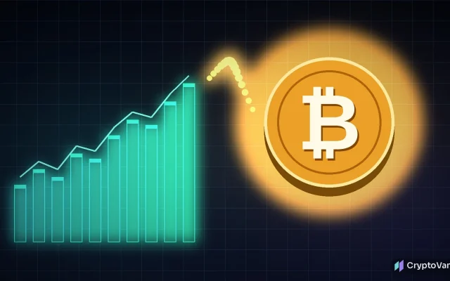 Franklin Templeton Bitcoin DRIP ETF illustration: rising stock bars dripping golden coins into a large glowing bitcoin-style coin