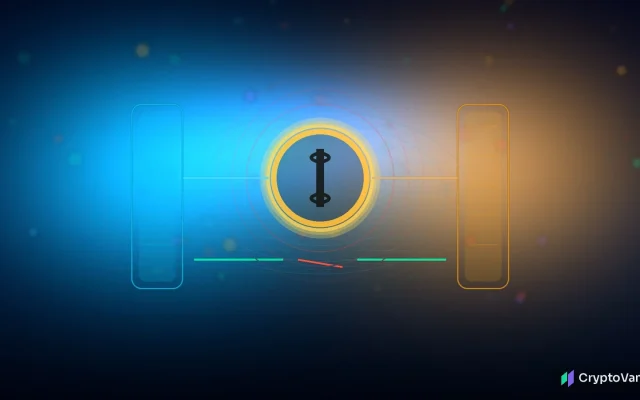 FSB stablecoin warning concept: cinematic 3D dollar-pegged coin bridging two jurisdictions on a dark globe grid with a cracked peg line, no logos or people